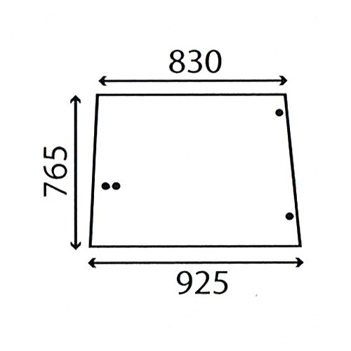 Side window glass for john - glass,