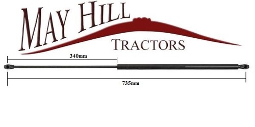 Rear window gas strut - for, john
